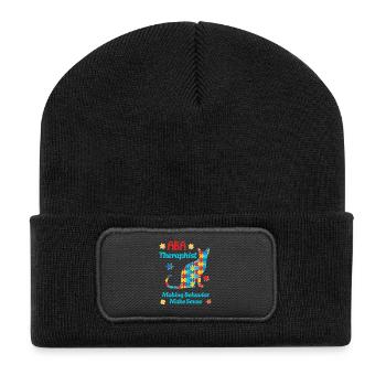 L’équipe de l’autisme : Forts ensemble - Beanie recyclé à patch - noir - Devant