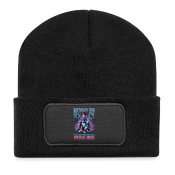 Birthday Gamer VR - Recycelte Patch Beanie - Schwarz - Vorne