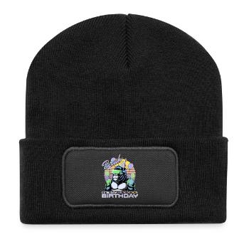 Birthday Gamer VR - Recycelte Patch Beanie - Schwarz - Vorne