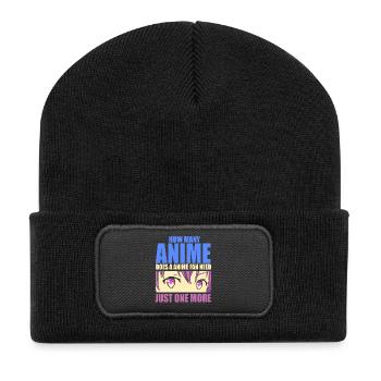 Anime Manga Otaku Kawaii Japon Cosplay Bande dessinée - Beanie recyclé à patch - noir - Devant