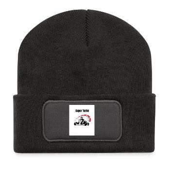 Super Turbo Kart Retro Speed - Recycelte Patch Beanie - Dunkelgrau - Vorne