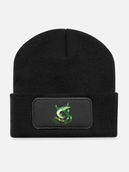 Hecht - Recycelte Patch Beanie - Schwarz