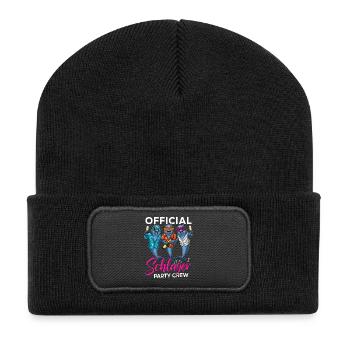 Official Schlager Party Crew - Recycelte Patch Beanie - Schwarz - Vorne