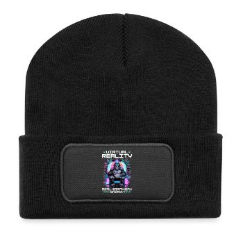 Birthday Gamer VR - Recycled Patch Beanie - black - Front