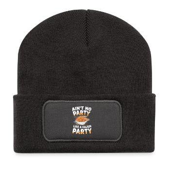Ain't No Party Like A Cajun Party - Recycelte Patch Beanie - Dunkelgrau - Vorne