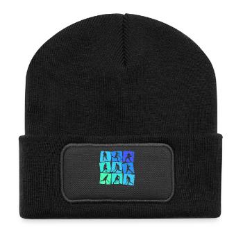 Hockey sur gazon Joueurs de hockey Enfants Garçons Hockey - Beanie recyclé à patch - noir - Devant