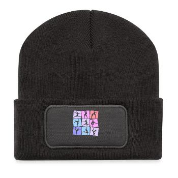 Gymnastique Gymnastique Enfants Filles Femmes - Beanie recyclé à patch - charbon - Devant