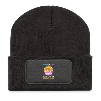 Thanksgiving Gender Reveal Mom-to-be - Recycled Patch Beanie - dark grey - Front