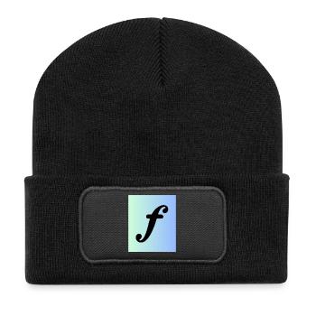 Forte - Sign on Background Music - Recycled Patch Beanie - black - Front