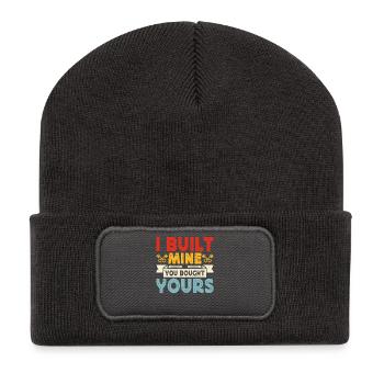 Mécanicien Mécatronicien Technicien Tournevis Cadeau - Beanie recyclé à patch - charbon - Devant
