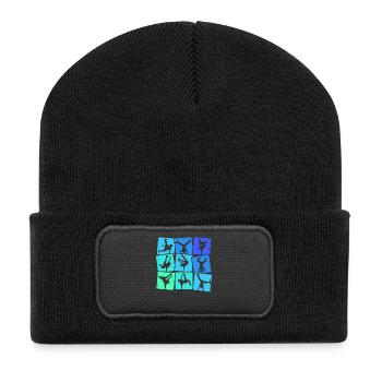 Breakdance Breakdancer Breakdancing Kids Boys - Recycled Patch Beanie - black - Front
