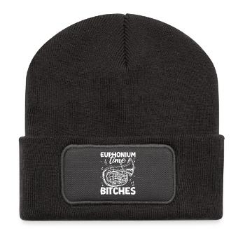 Bariton Player Time Bitches Euphonium - Recycelte Patch Beanie - Dunkelgrau - Vorne