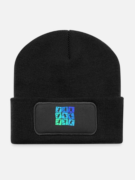 Handball Handball Joueurs de handball Enfants Garçons - Beanie recyclé à patch - noir