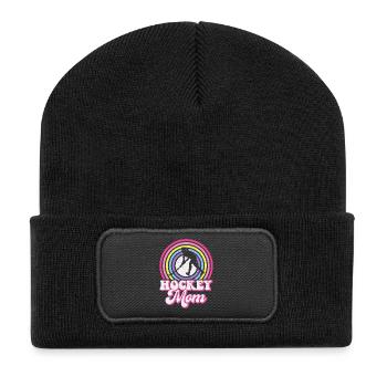 Hockey Hockey sur glace Cadeau pour joueur de hockey sur glace - Beanie recyclé à patch - noir - Devant