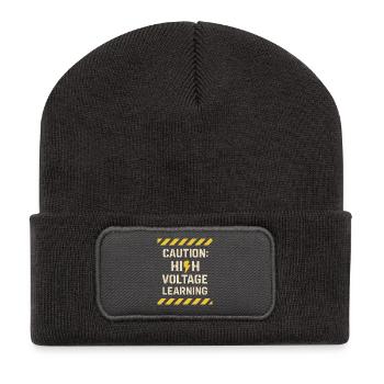 Apprentice electrician, student in the electrical trade - Recycled Patch Beanie - dark grey - Front
