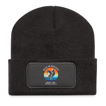 Halloween Gender Reveal - Recycelte Patch Beanie - Dunkelgrau - Vorne