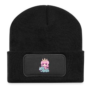 Princesse Dragon Mignon - Beanie recyclé à patch - noir - Devant