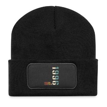 Original 1996 Vintage Retro Birthday Gift - Recycled Patch Beanie - black - Front