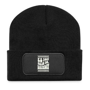Es ist mein 18. Geburtstag Retro Design - Recycelte Patch Beanie - Schwarz - Vorne