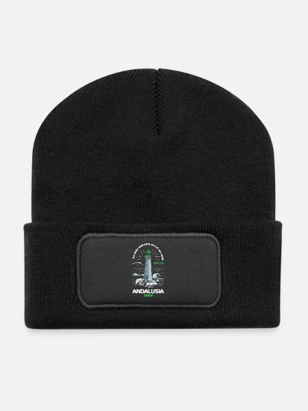 Andalusia The Most Beautiful Place in the World Travel - Recycled Patch Beanie - black