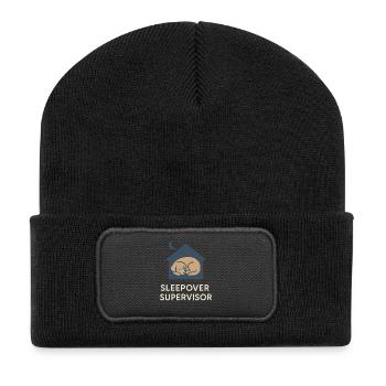 Dog sitter Pet care service - Recycled Patch Beanie - black - Front
