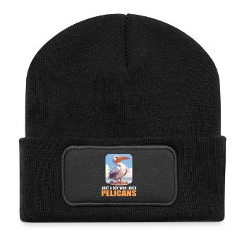 Pelicans Pelican - Recycled Patch Beanie - black - Front