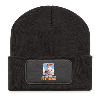 Pelicans Pelican - Recycled Patch Beanie - dark grey - Front