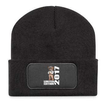 2017 Limited Edition Bär Geburtstag 2017 - Recycelte Patch Beanie - Dunkelgrau - Vorne