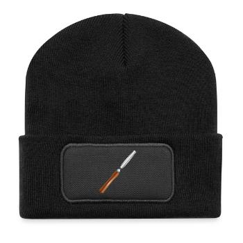 Woodturning Tools – Woodworking & Precision - Recycled Patch Beanie - black - Front