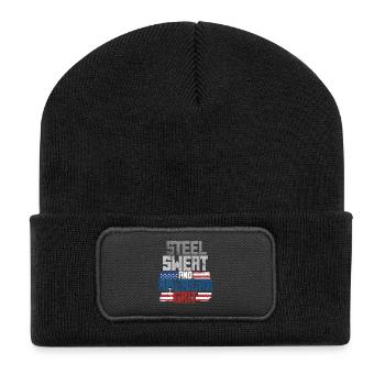 Mécanicien militaire - Beanie recyclé à patch - noir - Devant