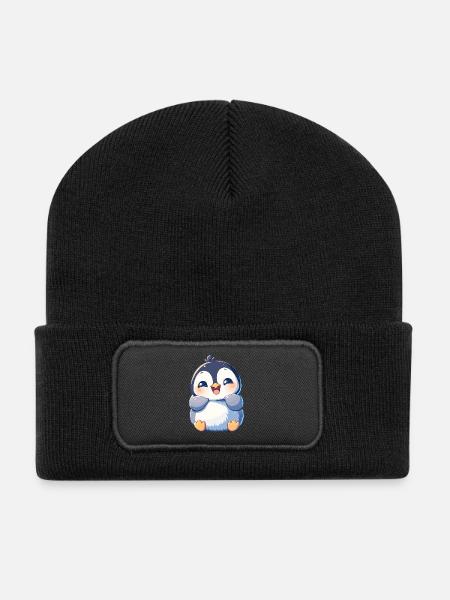 Pingouins Pingouin - Beanie recyclé à patch - noir