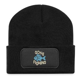 Partie pêcher - Beanie recyclé à patch - noir - Devant