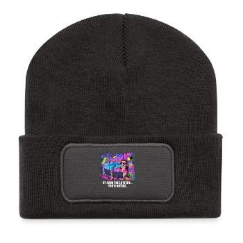 C’est drôle si je gagnais à la loterie, vous remarqueriez un yacht - Beanie recyclé à patch - charbon - Devant