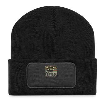 Les légendes sont nées en décembre 1980 - Beanie recyclé à patch - noir - Devant
