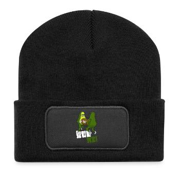 Câlin d’avocat - Beanie recyclé à patch - noir - Devant