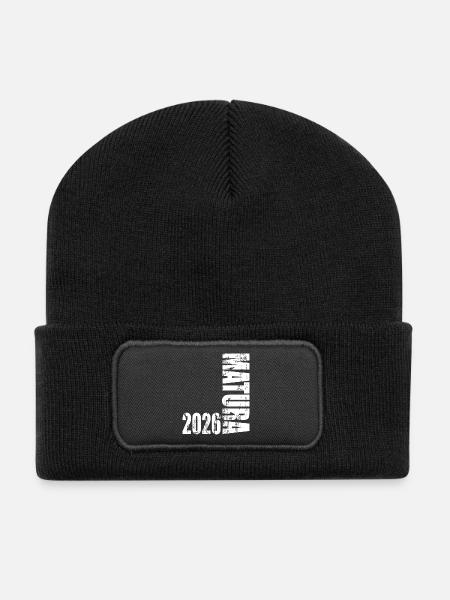 Maturité 2026 - Beanie recyclé à patch - noir