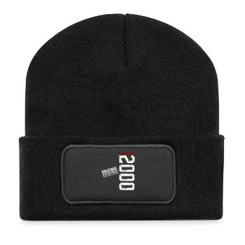 25. Geburtstag Original November Jahrgang 2000 - Recycelte Patch Beanie - Schwarz - Vorne