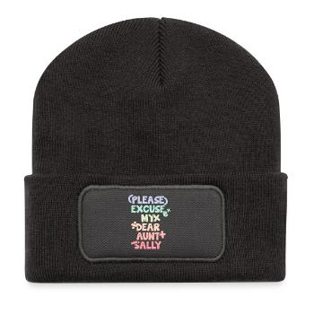 Lustiges Mathematik Sprüche Mathelehrer Lehrer - Recycelte Patch Beanie - Dunkelgrau - Vorne