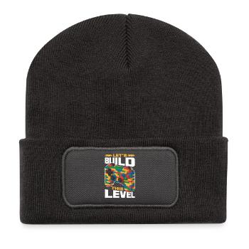 Building Blocks Gamer Gaming Brick Builder - Recycled Patch Beanie - dark grey - Front