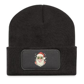 Santa Claus Bubble Gum - Recycelte Patch Beanie - Dunkelgrau - Vorne