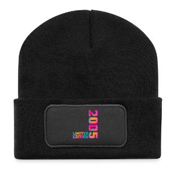 2005 Limited Edition Anniversary Original Gift - Recycled Patch Beanie - black - Front