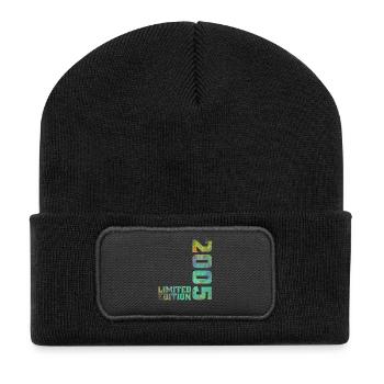 2005 Limited Edition Anniversary Original Gift - Recycled Patch Beanie - black - Front
