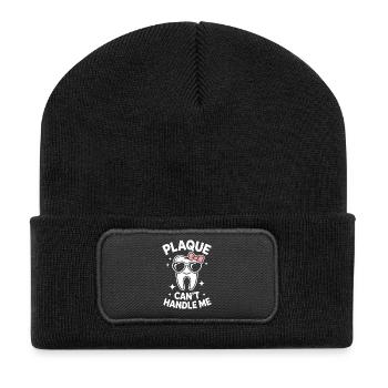 Dentist Saying Tooth Funny Dentist Gift - Recycled Patch Beanie - black - Front