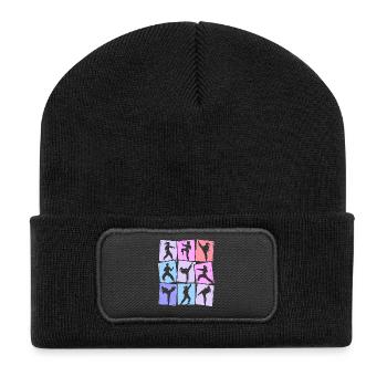 Taekwondo Karaté Arts Martiaux Femmes Enfants Filles - Beanie recyclé à patch - noir - Devant
