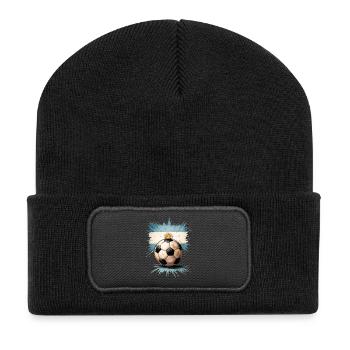 Argentine Football - Beanie recyclé à patch - noir - Devant