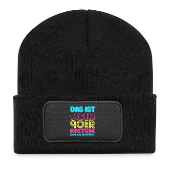 This is my 90s costume 90s carnival - Recycled Patch Beanie - black - Front
