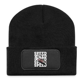 Speed Motorboat Adventure - Recycled Patch Beanie - black - Front