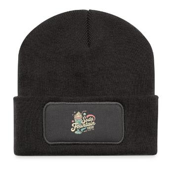 Soda Fountain 1958 - Recycelte Patch Beanie - Dunkelgrau - Vorne