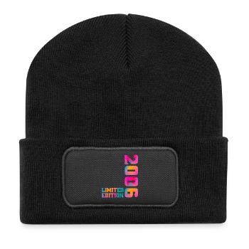 2006 Limited Edition Girl's Birthday Gift - Recycled Patch Beanie - black - Front