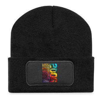 LIMITED EDITION 2006 20 JAHRE 20. GEBURTSTAG - Recycelte Patch Beanie - Schwarz - Vorne